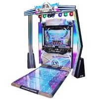 Machine de jeu vidéo Double Dance 5ème Génération, Grand Cube de Divertissement, à Monnayeur, Marque NINIX, Modèle NINIX-95137, en Bois