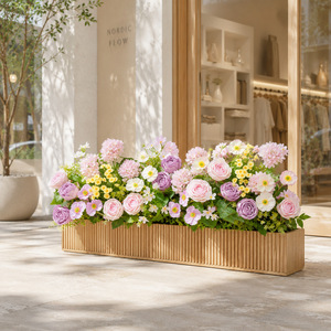 Bouquet de roses artificielles Greenway en EVA, boîte à fleurs décorative pour présentation en centre commercial - Product Image 4
