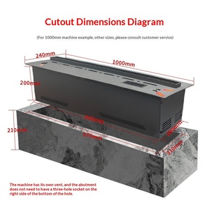 เตาผิงไฟฟ้าตกแต่งบ้านแบบฝัง ขนาด 39 นิ้ว พร้อมเปลวไฟจำลอง 3 มิติ สีสันสดใส ประหยัดพลังงาน พร้อมฟังก์ชั่นเพิ่มความชื้นในอากาศ ขายส่ง - Product Image 3