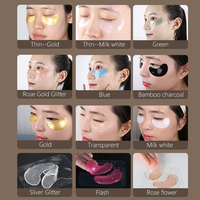 Masque pour les yeux hydratant jetable coréen en gros OEM, anti-âge, au collagène médical, patchs dorés 24K pour les yeux, pour la nuit