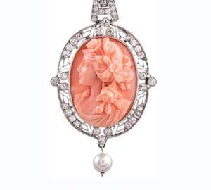 Broche <span class=keywords><strong>camée</strong></span> ras du cou gothique vintage <span class=keywords><strong>victorien</strong></span> pour femme - Product Image 1