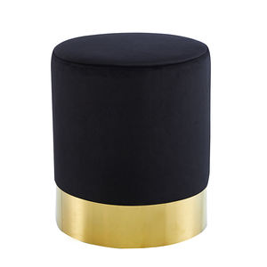 Tabouret bouffant de <span class=keywords><strong>salon</strong></span> moderne en velours turc, siège de chaise <span class=keywords><strong>Pouf</strong></span> de luxe, rose, rouge, <span class=keywords><strong>Beige</strong></span>, noir, bleu - Product Image 2