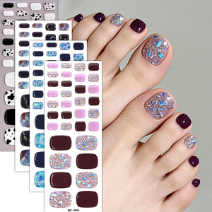 Nouveaux produits – Autocollants pour <span class=keywords><strong>ongles</strong></span> de <span class=keywords><strong>pieds</strong></span> en gel véritable, sans cuisson, faux <span class=keywords><strong>ongles</strong></span> à presser, sans UV, pour nail art <span class=keywords><strong>des</strong></span> <span class=keywords><strong>pieds</strong></span> - Product Image 3