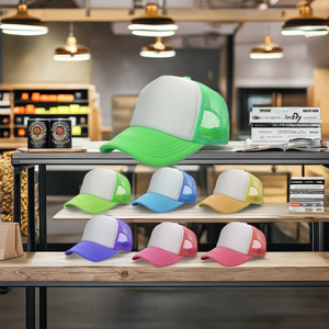 5 Bảng Điều Chỉnh Lưới Trucker Hat Bọt Lưới Lớp Đầu Tiên Chất Lượng Tùy Chỉnh 100% Bông Velour Vải Thiết Kế Riêng Tùy Chỉnh Mùa Hè Hat - Product Image 3