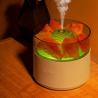 Machine d'aromathérapie en pierre de sel essence naturelle, diffuseur d'atomisation d'huile essentielle, cadeau de bureau, diffuseurs d'arôme colorés