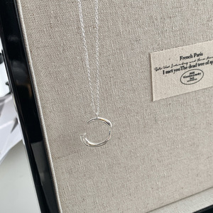 Unico nel Design di vendita calda in argento Sterling S925 argento <span class=keywords><strong>lettera</strong></span> <span class=keywords><strong>C</strong></span> ciondolo <span class=keywords><strong>collana</strong></span> di gioielli di moda per le donne - Product Image 3