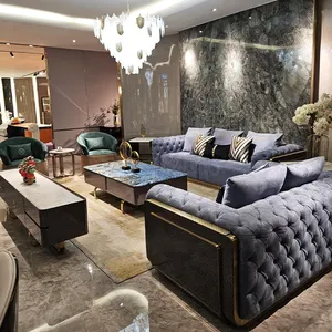 Factory Custom Modern Luxury High Gloss Real Genuine Leather Sofa Lacquer Teak Wood Veneer Living Room Sofa Set