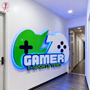 Letrero Luminoso Personalizado Súper Brillante para Pared, Logotipo Comercial, Letrero LED 3D para Interiores, Sala de Juegos, Cibercafé, Decoración de Bar - Product Image 2