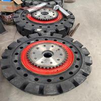Grue portique électrique robuste sans rail sur pneus en caoutchouc avec palan de 15 tonnes |   Fabriqué sur mesure par l'usine