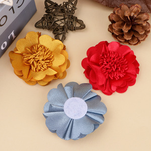 Glossy Satin Camellia <b>Flower</b> Decorative <b>Flowers</b> Diy Hair Accessories Pet Collars All Seasons Fashion Fresh <b>Sweet</b> Style - Product Image 4