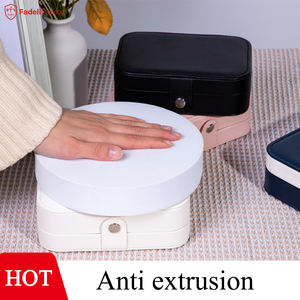 F1-organizador de anillo y collar de PU para mujer, caja de joyería portátil, embalaje de regalo, cajas de viaje para pendientes - Product Image 3