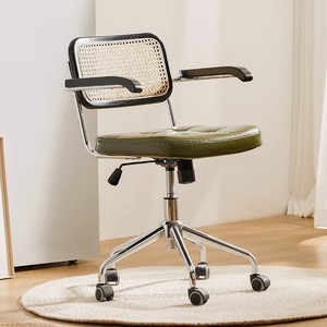 <span class=keywords><strong>Chaise</strong></span> de <span class=keywords><strong>bureau</strong></span> pivotante <span class=keywords><strong>vintage</strong></span> de style japonais en bois massif pour salle d'étude, réglable en hauteur, base à 5 étoiles, <span class=keywords><strong>roulettes</strong></span> fixes - Product Image 2