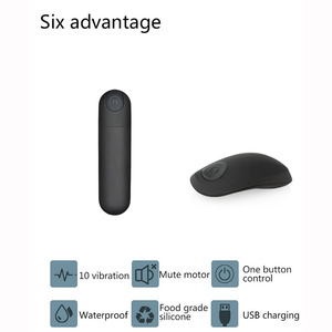 Nuovo 10-Speed impermeabile Wireless telecomando in Silicone USB vibratore Mini proiettile doppio amore per l'uovo giocattolo del sesso per le donne Vagina vibratore - Product Image 4