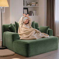 Multifunktionales Memory-Schaum-Schlafsofa aus Stoff, komprimiert und faltbar für kleine Wohnzimmer und Apartments
