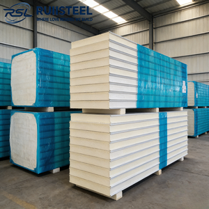 Panneaux sandwich en mousse PU isolante thermiquement pour l'extérieur et l'intérieur, revêtement mural en polyuréthane et métal - Product Image 6