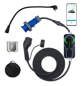 New Portable EV Charger Type1/Type2 7KW AC 200-220V Input Adjustable 32A IP54 Home Commercial Use APP Control 5M Cord 3-Year - Product Image 6