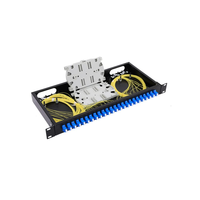 Panneau de terminaison ODF à montage en rack 4, 8, 12, 24 ports Fibre Optique SC Simplex/LC Duplex avec prise en charge GPRS et 5G pour centre de données métallique