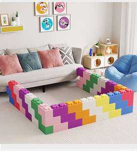 Blocs <span class=keywords><strong>de</strong></span> construction en mousse à grandes particules, multi-spécifications, pour château <span class=keywords><strong>de</strong></span> jeu intérieur, clôture pour <span class=keywords><strong>enfants</strong></span>, jouets en mousse colorés - Product Image 1