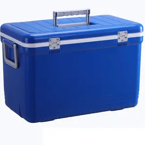 Pendingin Es Plastik Terisolasi 30L, Kotak Es Luar Ruangan Portabel, Kaleng Bir dan Kotak Pendingin Obat