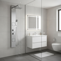 Panneau de douche mural en acier inoxydable de haute qualité, best-seller, pour utilisation dans la salle de bain