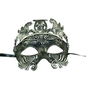 Masque vénitien de soldat romain grec pour hommes, masque de <span class=keywords><strong>carnaval</strong></span>, masque de bal masqué, costume de fête de Mardi Gras - Product Image 5