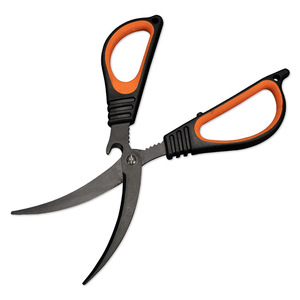 <b>Kitchen</b> <b>Scissors</b> Stainless Steel 4 In Straight Head Shrimp Deveining Tool Home Use Black And Orange - Product Image 2