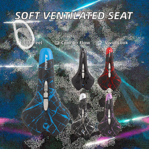 TOOPRE อานจักรยานแบบนุ่มพิเศษ ทำจากโฟม PU และหนัง ระบายอากาศได้ดี กันน้ำ ใช้งานง่าย เหมาะสำหรับทุกฤดูกาล - Product Image 2