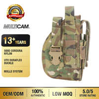 Holster tactique universel Multicam en nylon 500D, holster de ceinture MOLLE avec pochette pour chargeur pour la chasse