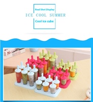 Usine bricolage moule à Popsicle poche chaude sorbetière été boîte à glace en plastique pour crème glacée maison et sucettes glacées