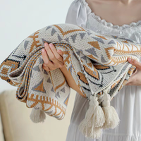 Luxuriöse Gewichtsdecke aus Strick – Südwestlicher Boho- & Skandinavischer Stil für Baby, Sofa & Büro-Nickerchen (Maschinenwaschbar)