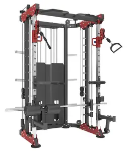 Rack Mutli Function Station Treinamento De Força Rolamentos De Halterofilismo Barbell All In One Gym Cable smith machine