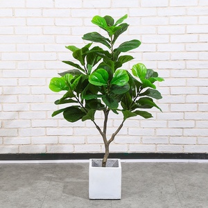 Vente en gros usine : Plante artificielle Ficus Pandurata en pot, Faux figuier à feuilles de violon ultra-réaliste, Bonsaï pour la décoration - Product Image 3