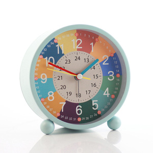 Réveil en métal pour enfants avec veilleuse, silencieux, pour l'apprentissage des chiffres, idéal pour la chambre à coucher - Compatible Dropshipping Shopify - Product Image 1