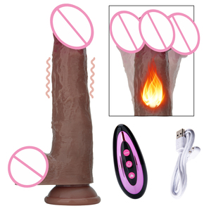 Dildos vibrants télescopiques et oscillants entièrement automatiques en silicone réaliste, modèle Empereur Romain, les plus vendus - Product Image 1