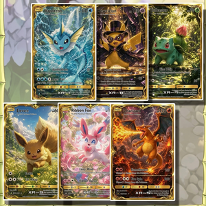 Póster Decorativo de Anime Pokémon, Pikachu, Charizard, Eevee, Impresión Shikishi Coleccionable, Póster de <span class=keywords><strong>Manga</strong></span> Japonés, Decoración de Pared para Mesa de Juego, Decoración de Habitación - Product Image 6