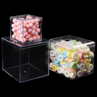 En gros disposition petit plastique transparent en acrylique boîtes à bonbons