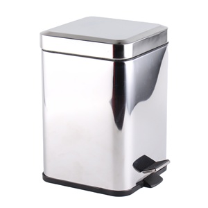Wholesale <strong>Square</strong> Stainless Steel Waste <strong>Bin</strong> 3L 6L 12L 20L Recycle <strong>Bin</strong> for <strong>Kitchen</strong> Household - Product Image 3