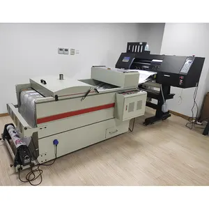 Impresora i3200 dtf de 2 cabezales y 4 cabezales, máquina de impresión de camisetas con transferencia térmica de película pet, 60cm, con tinta blanca