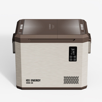 IRON-38/48/58 enfriador de doble zona Mini capacidad 12V congelador de doble uso compresor eléctrico nevera portátil Camping coche refrigerador
