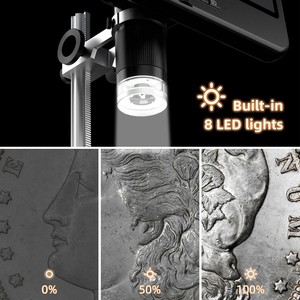 Microscopio electrónico AD208SE 4K UHD <span class=keywords><strong>Digital</strong></span> 1500X con LCD de 10,1 pulgadas para reparación de electrónica - Product Image 4