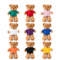 Ours en peluche personnalisé avec logo brodé, rembourrage en coton PP, super doux, cadeau de remise de diplôme ou d'anniversaire