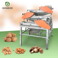 Zelfgemaakte palmoliepitten-schiller, schil-sorteringsmachine, amandel- en notenkraker