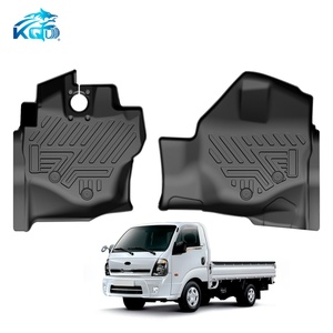 KQD Easy to Clean All-Weather Anti <b>Slip</b> Car Floor Mats 2pcs for KIA BONGO3 2004-2025 - Product Image 1