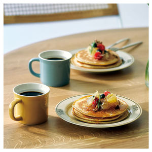 Look classique plein style rétro assiette bol tasse en céramique fine porcelaine vaisselle ensemble de dîner - Product Image 1