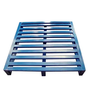 supports customization Warehouse storage logistic item steel metal pallet loading capacity Metal tray used with forklift OEM