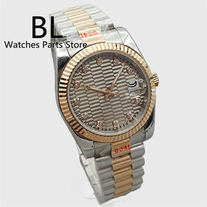 <span class=keywords><strong>Montre</strong></span>-<span class=keywords><strong>bracelet</strong></span> pour homme Premium Bliger 36mm/39mm Mouvement NH35 <span class=keywords><strong>Bracelet</strong></span> Président et cadran cannelé - Product Image 5