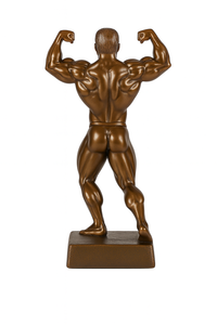 เพาะกายรูปปั้นสอง Bicep เพาะกายเกมถ้วยรางวัลเพาะกายชายเรซิ่น - Product Image 2