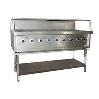 (CE) Équipement de restauration, barbecue au charbon de bois rotatif portable commercial pour l'extérieur