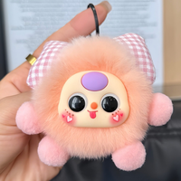 Fabricant OEM, vente en gros, porte-clés en peluche singe miniature personnalisé, kawaii, logo personnalisé, porte-clés en peluche personnalisé