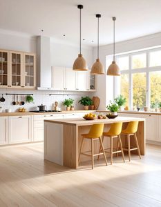 Một cửa neo-trung Quốc mực Bamboo-phong cách tủ biệt thự lớn không gian được xây dựng trong tường Breaker đá cẩm thạch Đảo Lưu trữ đầy đủ bền - Product Image 1